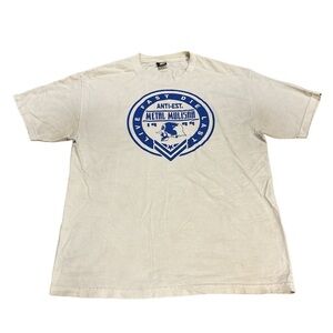 Metal Mulisha‎ Vintage 1999 Graphic Tee Blue and White Size Large